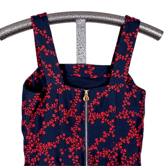 Draper James Women's SZ 0 Clover Vines Silk Blend Dress Floral Cottage Romantic - Picture 4 of 6